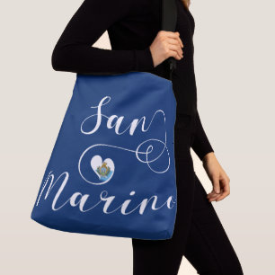 Sac Ajustable Drapeau Saint-Marin En Coeur