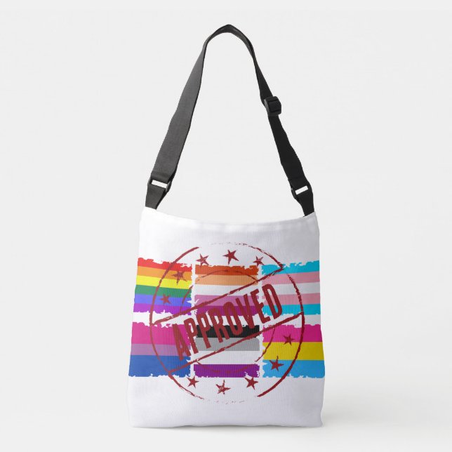 Sac Ajustable Drapeaux à rayures du mois de la fierté LGBTQ (Devant)