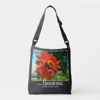 Drôle jardinage dire orange floral zinnia daisy