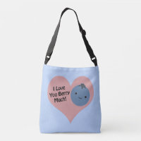 Drôle Je T'Aime Berry Beaucoup mignon Kawaii Blueb