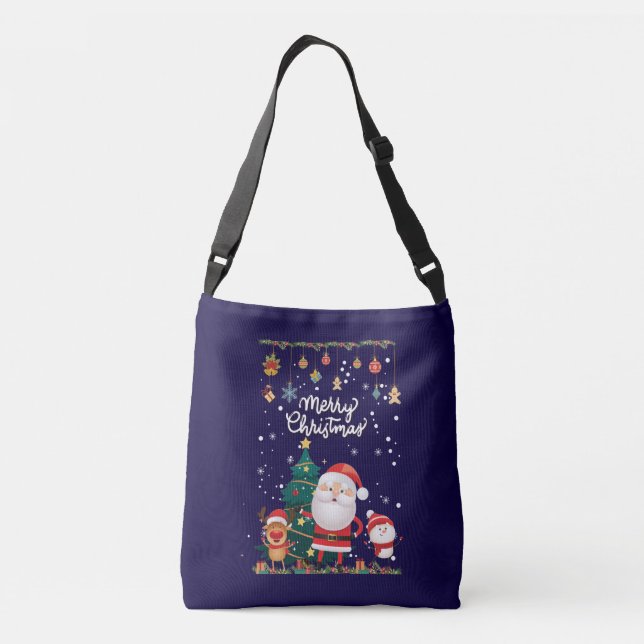 Sac Ajustable Drôle Père Noël, Snowman, Reindeer Joyeux Noël (Dos)