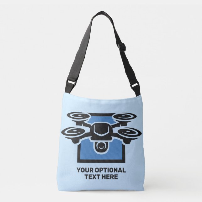 Sac Ajustable Drone de texte personnalisé (Devant)