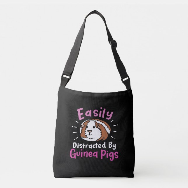 Sac Ajustable Easily Distracted by Guinée Pigs | Cute Pet (Devant)
