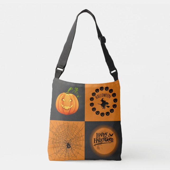 Sac Ajustable Échiquier d'Halloween (Devant)