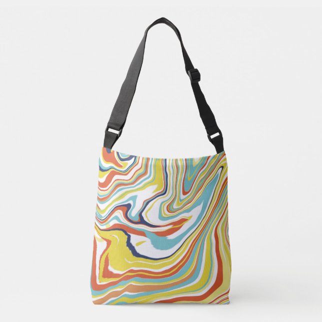 Sac Ajustable Effet de marbre d'art Abstrait moderne (Devant)