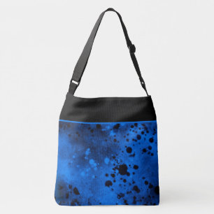 Sac Ajustable Effet Retro Paint Splatter en bleu et noir