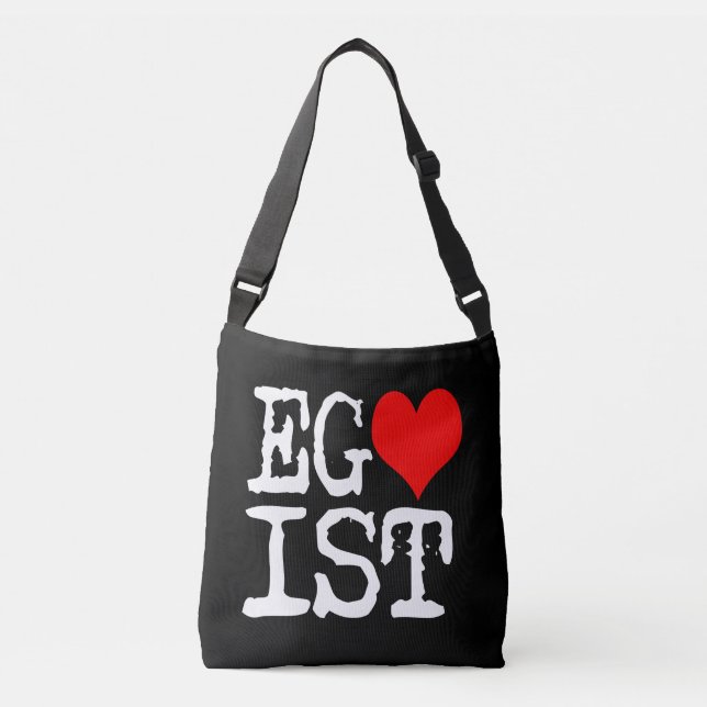 Sac Ajustable Egoist Red Heart Noir (Devant)