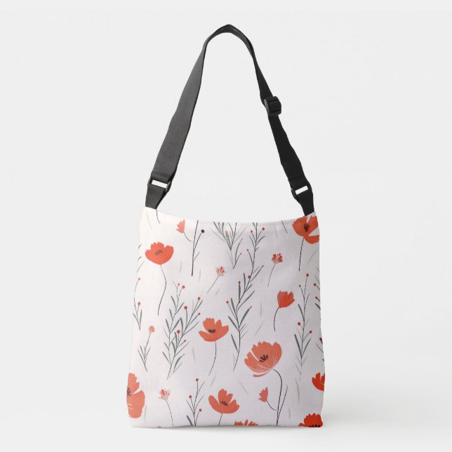 Sac Ajustable Élégance du pavot (Devant)