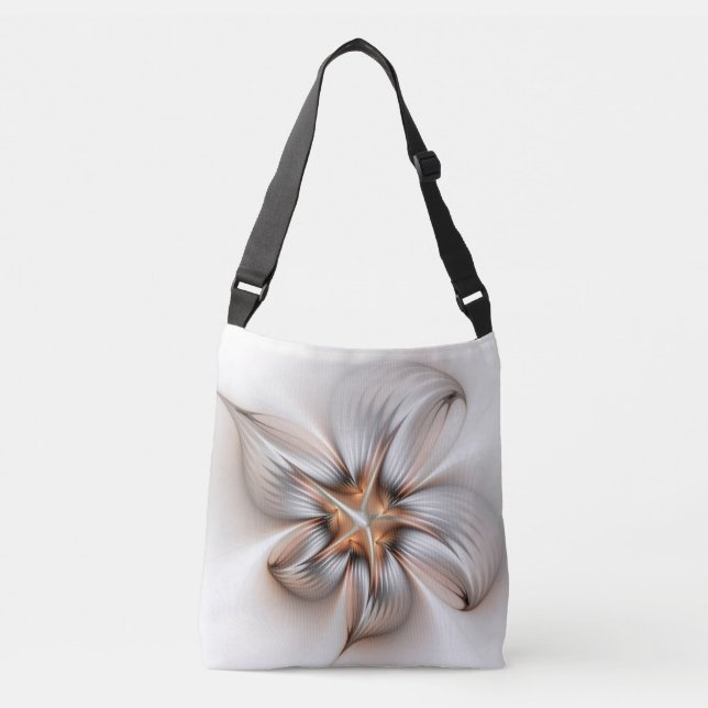 Sac Ajustable Élégance florale Art Abstrait fractal moderne (Devant)