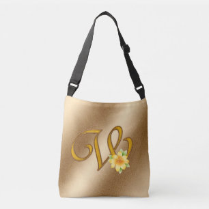 Sac Ajustable Élégant or floral W