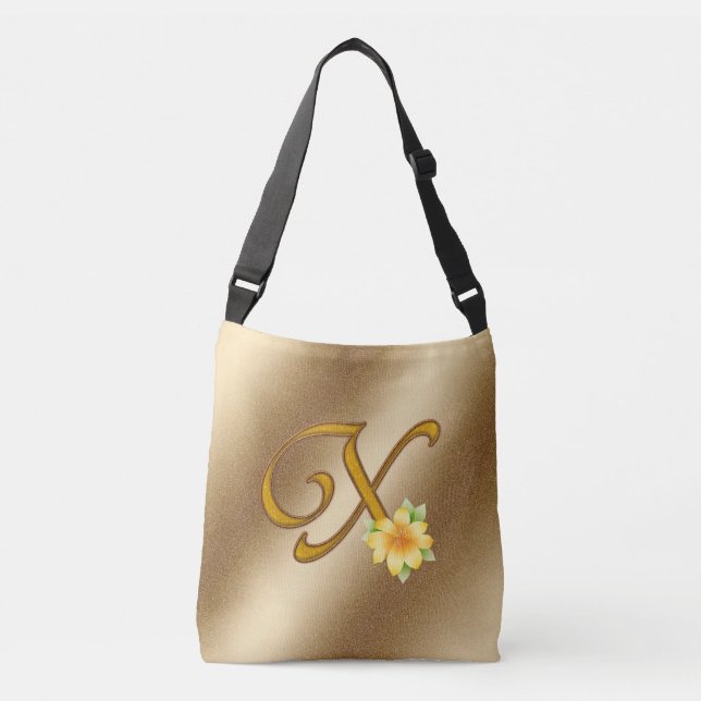 Sac Ajustable Elégant or floral X (Devant)
