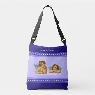 Sac Ajustable Élégant Raphael Cherubs & Etoiles sur les tons ble