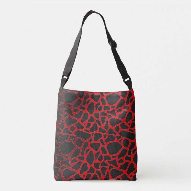 SAC AJUSTABLE ÉLÉGANT ROUGE BLACK LEOPARD CHEETAH POSTER DE ANIM (Dos)
