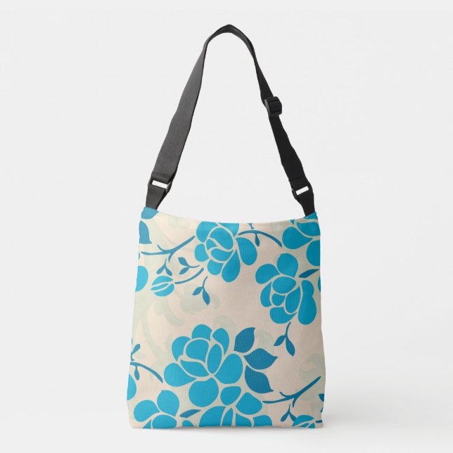 Sac Ajustable Elegant Style Blue Floral | (Devant)