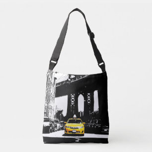 Sac Ajustable Élégant Taxi Jaune Noir Stylé Nyc New York Brookly