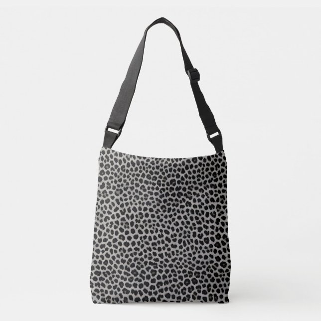 Sac Ajustable Élégante collection moderne de luxe blanc léopard (Devant)