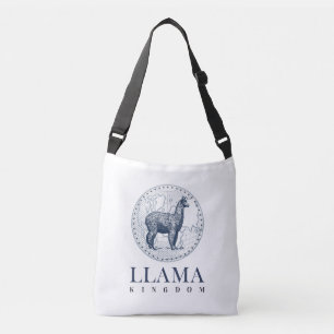 Sac Ajustable Élégante Llama avec Globe and Llama Kingdom Texte