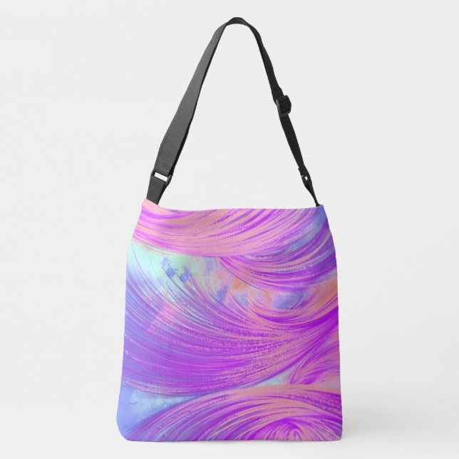 Sac Ajustable Élégante Peau Abstraite violette (Dos)