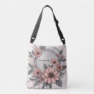 Sac Ajustable Élégante Rose Poussiéreuse Florale Humeur Faux Mar