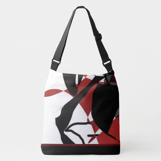 Sac Ajustable Elément rouge fusion, noir et blanc (Devant)