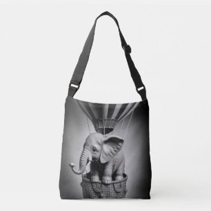 Sac Ajustable Elephant bébé dans un ballon à air chaud