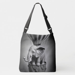 Sac Ajustable Elephant bébé dans un ballon à air chaud