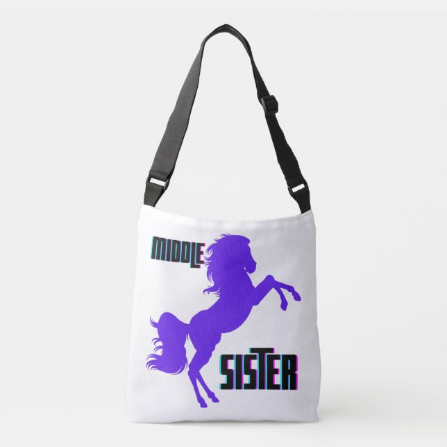 Sac Ajustable Élevage de pony pourpre de soeur moyenne (Devant)