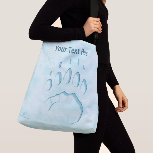 Sac Ajustable Empreinte de patte d'ours polaire (De près)