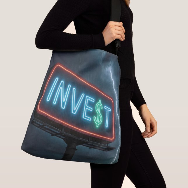 Sac Ajustable Enseigne Neon Investir avec Éclair (De près)