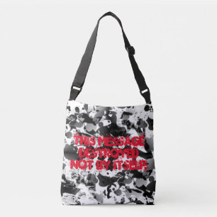 Sac Ajustable ÉPAULES D'ENCRE Noir & Blanc motif transparent