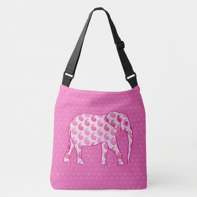 Sac Ajustable Ephène de mer - rose glacé et fuchsia (Devant)