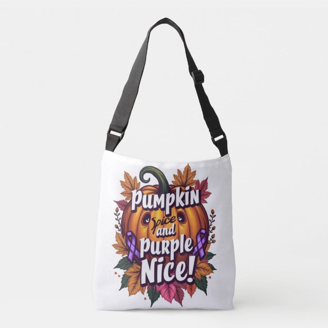 Sac Ajustable Épices citrouilles et pourpre Nice : Funny Fall Aw (Devant)