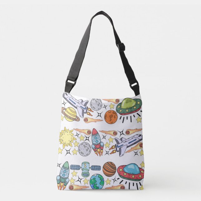 Sac Ajustable Espace extra-atmosphérique : Doodles Vintages tiré (Devant)