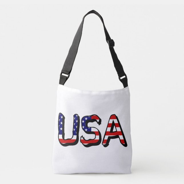Sac Ajustable États-Unis superposés sur le drapeau américain cbb (Devant)