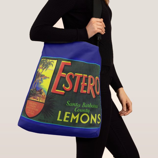Sac Ajustable étiquette de caisses de citrons Estero dans les an (De près)