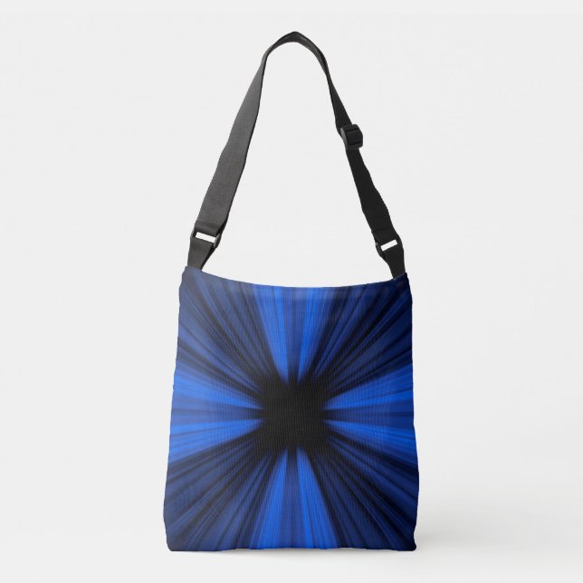 Sac Ajustable Explosion des lignes de vitesse bleues (Devant)
