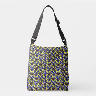 Sac Ajustable Fabricant Africain Jaune Bleu Bleu Whimsical Desig