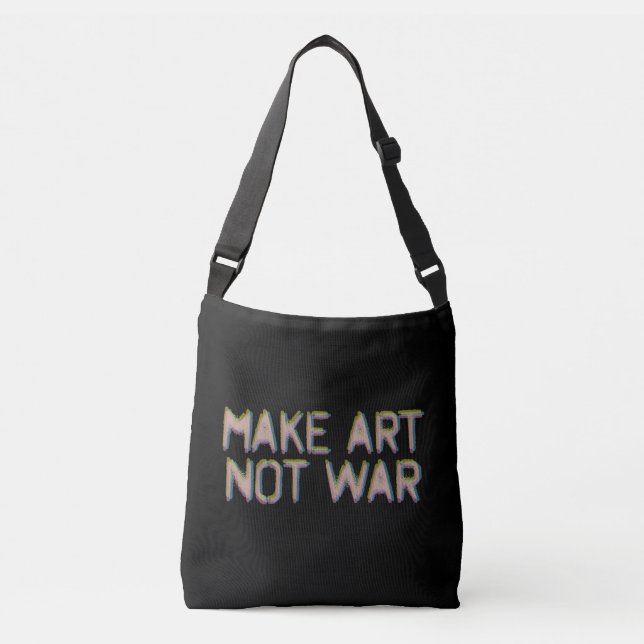 Sac Ajustable Faire de l'Art, Pas la Guerre (Devant)