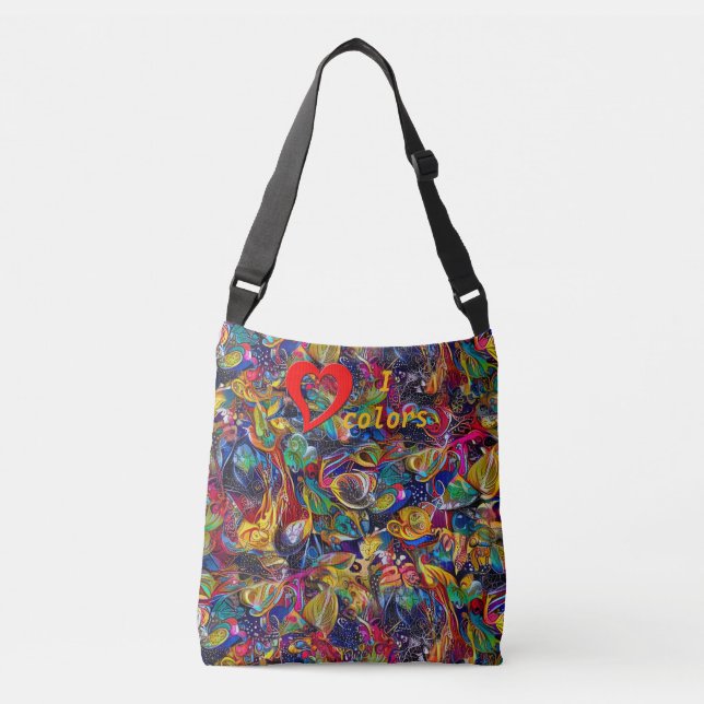 Sac Ajustable Fairytale Sea I Love Colors fourre-tout (Devant)
