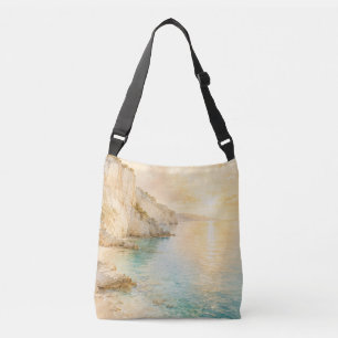 Sac Ajustable Falaises côtières de rêve à l'aquarelle au lever d