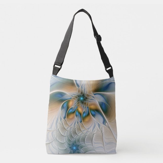 Sac Ajustable Fantaisie abstraite et aérienne d'art fractal avec (Devant)