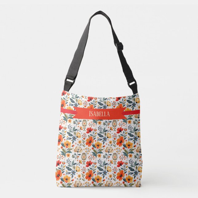Sac Ajustable Fantaisie Florale Bohème (Devant)