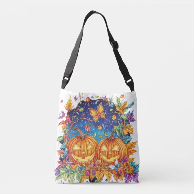 Sac Ajustable Fantastique nuit Citrouille (Dos)