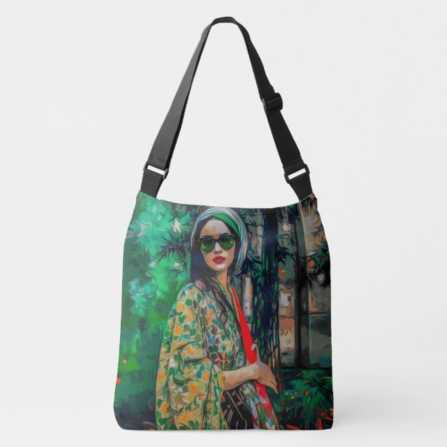 Sac Ajustable Femme en verres verts (Devant)