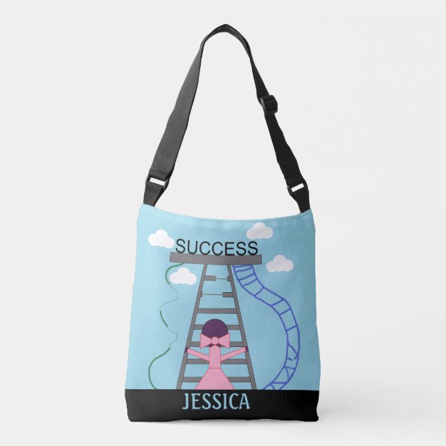 Sac Ajustable Femme Violet en Bâtonnets Cherche le Succès : (Devant)