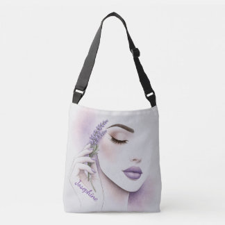 Sac Ajustable Femme Violet Lavande Élégante Chic Personnalisée