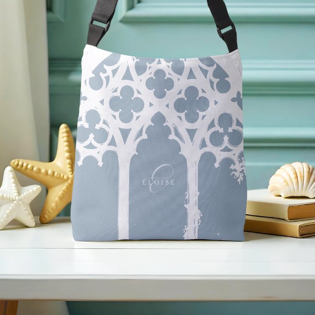 Sac Ajustable Fenêtre Gothique Classique Élégante Typographie Bl (Créateur téléchargé)