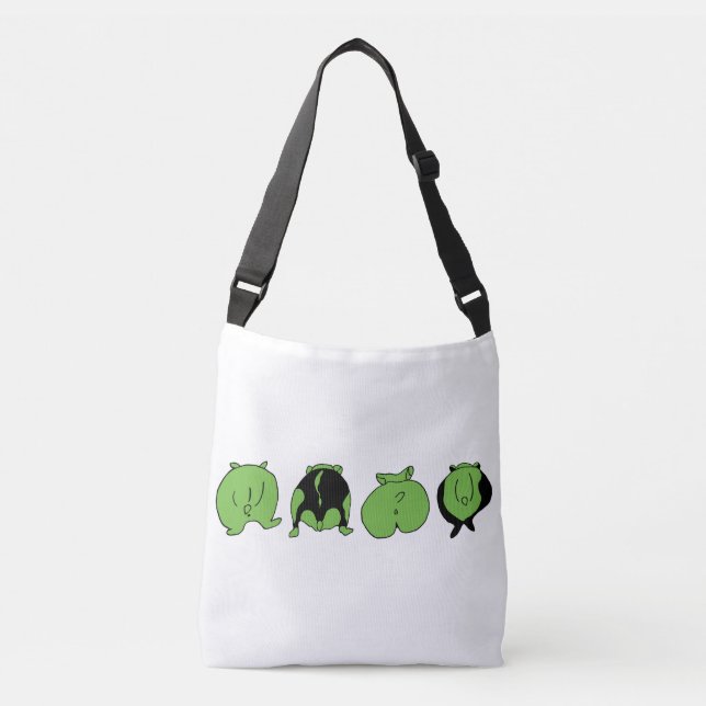 Sac Ajustable Fesses de hamster vertes (Devant)
