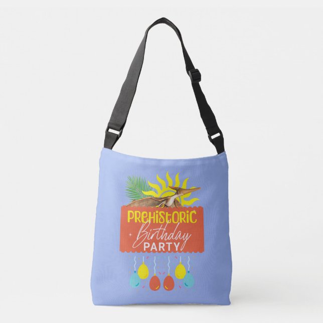 Sac Ajustable Fête d'anniversaire préhistorique Ptérodactyle (Devant)