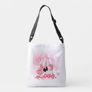 Sac Ajustable Fête de la Saint-Valentin rose élégant